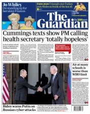 The Guardian () Newspaper Front Page for 17 June 2021