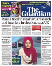The Guardian () Newspaper Front Page for 17 July 2020