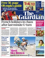 The Guardian () Newspaper Front Page for 17 July 2021