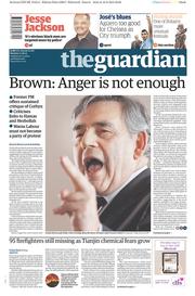 The Guardian () Newspaper Front Page for 17 August 2015