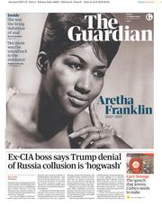 The Guardian () Newspaper Front Page for 17 August 2018