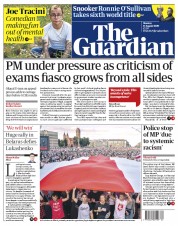 The Guardian () Newspaper Front Page for 17 August 2020