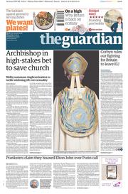 The Guardian () Newspaper Front Page for 17 September 2015