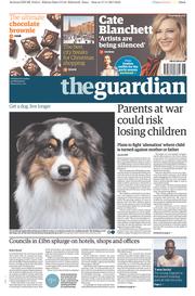 The Guardian () Newspaper Front Page for 18 November 2017