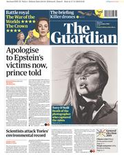 The Guardian () Newspaper Front Page for 18 November 2019