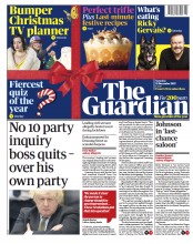 The Guardian () Newspaper Front Page for 18 December 2021