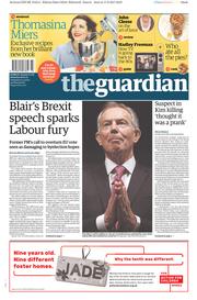 The Guardian () Newspaper Front Page for 18 February 2017