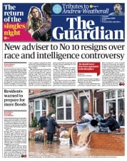 The Guardian () Newspaper Front Page for 18 February 2020