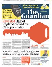 The Guardian () Newspaper Front Page for 18 April 2019