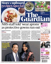 The Guardian () Newspaper Front Page for 18 April 2020