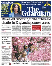 The Guardian () Newspaper Front Page for 18 April 2022