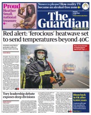The Guardian () Newspaper Front Page for 18 July 2022