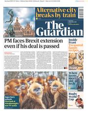 The Guardian () Newspaper Front Page for 19 October 2019