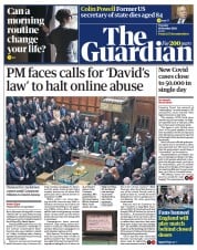 The Guardian () Newspaper Front Page for 19 October 2021