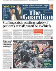 The Guardian () Newspaper Front Page for 19 November 2019