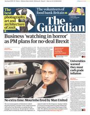 The Guardian () Newspaper Front Page for 19 December 2018