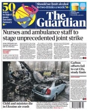 The Guardian () Newspaper Front Page for 19 January 2023
