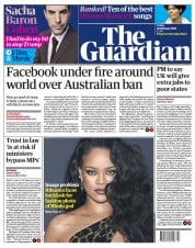 The Guardian () Newspaper Front Page for 19 February 2021