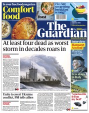 The Guardian () Newspaper Front Page for 19 February 2022
