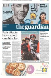 The Guardian () Newspaper Front Page for 19 March 2016