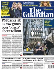 The Guardian () Newspaper Front Page for 19 March 2021