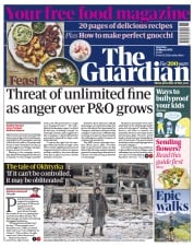 The Guardian () Newspaper Front Page for 19 March 2022
