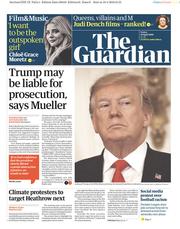 The Guardian () Newspaper Front Page for 19 April 2019