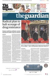 The Guardian () Newspaper Front Page for 19 May 2016