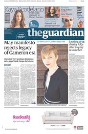 The Guardian () Newspaper Front Page for 19 May 2017