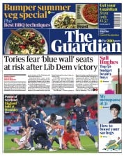 The Guardian () Newspaper Front Page for 19 June 2021