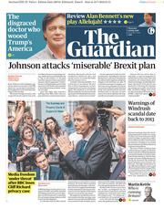 The Guardian () Newspaper Front Page for 19 July 2018