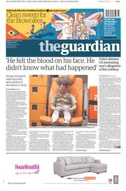 The Guardian () Newspaper Front Page for 19 August 2016