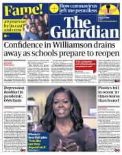 The Guardian () Newspaper Front Page for 19 August 2020
