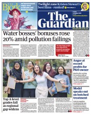 The Guardian () Newspaper Front Page for 19 August 2022