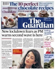 The Guardian () Newspaper Front Page for 19 September 2020
