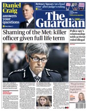 The Guardian () Newspaper Front Page for 1 October 2021