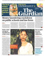 The Guardian () Newspaper Front Page for 1 November 2018