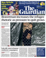 The Guardian () Newspaper Front Page for 1 November 2022