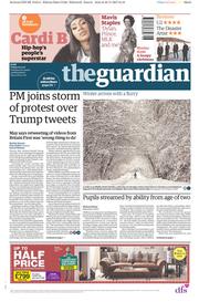 The Guardian () Newspaper Front Page for 1 December 2017