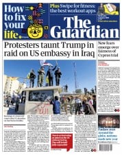 The Guardian () Newspaper Front Page for 1 January 2020