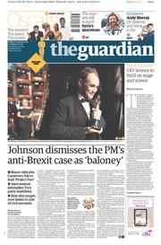 The Guardian () Newspaper Front Page for 1 March 2016