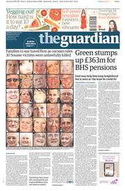 The Guardian () Newspaper Front Page for 1 March 2017