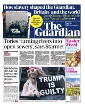 The Guardian () Newspaper Front Page for 1 April 2023