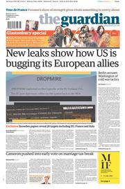 The Guardian () Newspaper Front Page for 1 July 2013