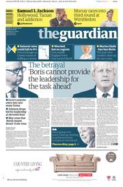The Guardian () Newspaper Front Page for 1 July 2016