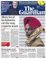 The Guardian () Newspaper Front Page for 1 July 2020