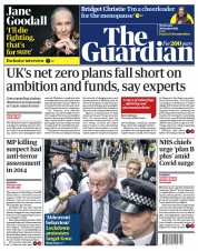The Guardian () Newspaper Front Page for 20 October 2021