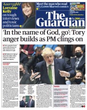 The Guardian () Newspaper Front Page for 20 January 2022