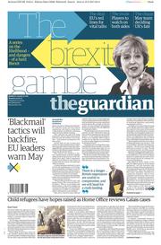 The Guardian () Newspaper Front Page for 20 February 2017