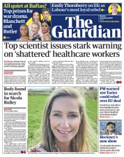 The Guardian () Newspaper Front Page for 20 February 2023